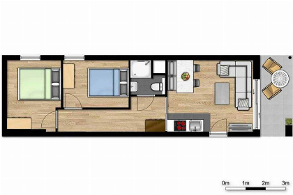 006 4 persoons appartement op vakantiepark met zwembad