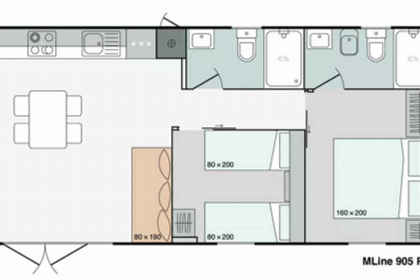 002 4 persoons lodge op stadcamping in Gent