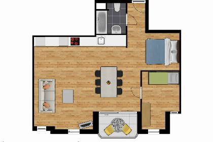 012 Comfort Suite   6p | Slaapkamer   Slaaphoek   Zetelbed | Balkon   Zeezicht