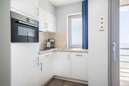 009 Mooie 4 persoons suite met balkon en zeezicht in Blankenberge