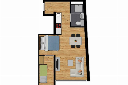 012 Suite met gedeeltelijk zeezicht zonder balkon| 4p