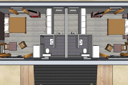 005 Comfort Lodge | 2 personen (27 m²) Met airco 005 Comfort Lodge | 2 personen (27 m²) Met airco