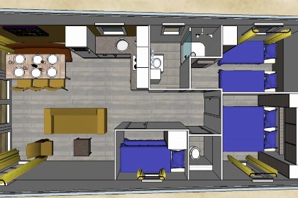 011 Comfort Lodge | 6 personen(50 m²) Honden toegelaten Met airco 011 Comfort Lodge | 6 personen(50 m²) Honden toegelaten Met airco