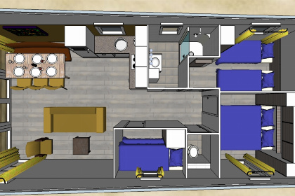 010 Comfort Lodge | 6 personen (50 m²)   Honden toegelaten