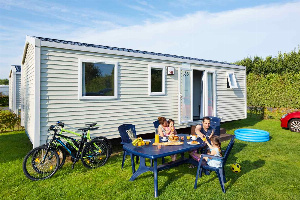 Mooi 6 persoons chalet op een camping aan de Belgische Kust