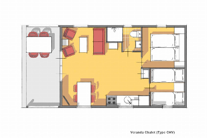 011 4 Persoons Chalet met Veranda (CHV)