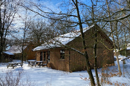 006 Houten vakantiehuis voor 6 personen aan Nationaal Park \'t Dwingelderveld