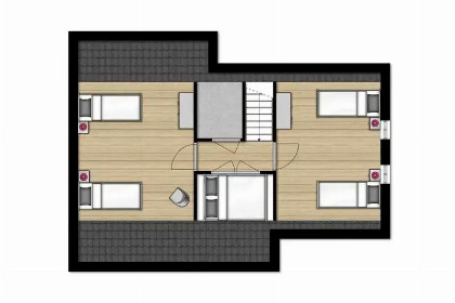 005 Vrijstaande 4 2 vakantiehuis met bedstee, ideaal voor gezinnen, op een vakantiepark