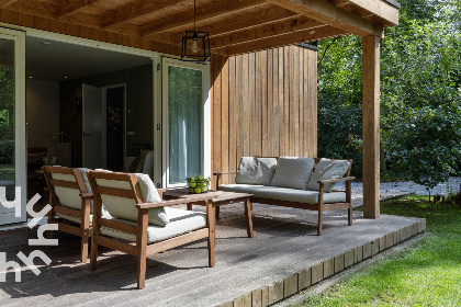 016 Prachtig 4 persoons boshuis met een heerlijke tuin  Drenthe