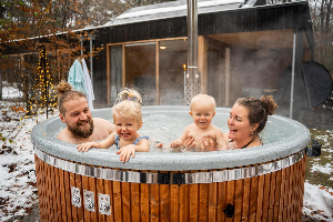 6 pers. wellness deluxe bungalow met hottub