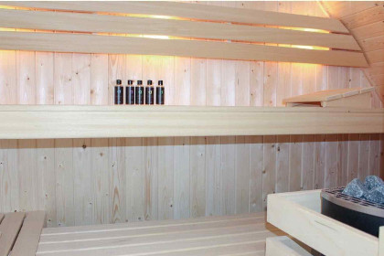 002 Heerlijk wellness villa met sauna voor 8 personen aan de Friese Meren