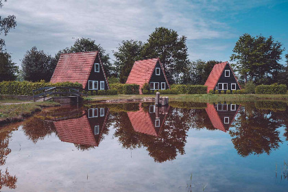 008 3 vakantiehuisjes en een knusse groepsblokhut geschikt voor 18 personen