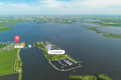 035 Houseboat Agua Dolce met tuin en prive aanlegsteiger aan het Sneekermeer   Paviljoenwei 4 12 | Sneek (Offingawier)