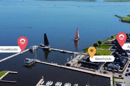 036 Houseboat Agua Dolce met tuin en prive aanlegsteiger aan het Sneekermeer   Paviljoenwei 4 12 | Sneek (Offingawier)
