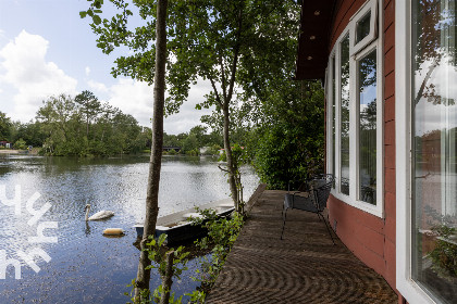 021 4 persoons chalet met eigen vlonder aan het Goudmeer nabij het Drents Friese Wold