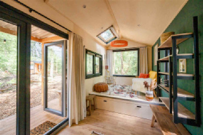 001 Tiny House voor 4 personen op een vakantiepark in Scherpenzeel