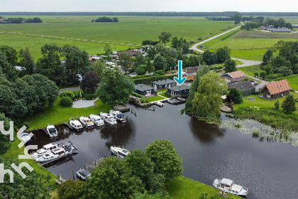 023 Vakantiehuis voor 4 pers. inclusief boot, aan de rivier de Tjonger in Bantega, Friesland