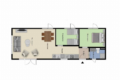 002 Gezellig 4 persoons vakantiewoning op een vakantiepark