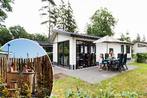 Modern ingericht chalet met hottub voor 4 personen op de Veluwe