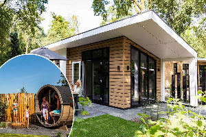 Luxe 4 persoons vakantiehuis met sauna nabij Garderen op de Veluwe