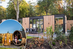 Modern 4 persoons vakantiehuis met sauna nabij Garderen op de Veluwe