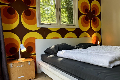 008 Retro Lodge voor 4 personen op een vakantiepark op de Veluwe