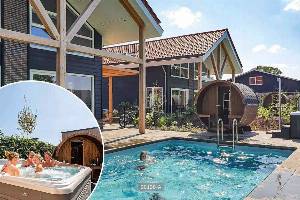 12 persoons vakantiehuis met prive zwembad, bubbelbad en sauna op Residence Lichtenvoorde