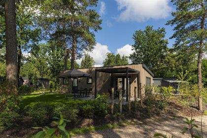 004 Modern 5 persoons vakantiehuis op een vakantiepark met zwembad op de Veluwe