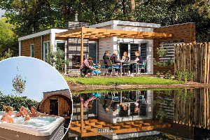 Luxe 6 persoons vakantiehuis met bubbelbad en sauna op de Veluwe