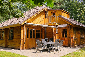 Finse bungalow met sauna in Gelderland voor 10 personen