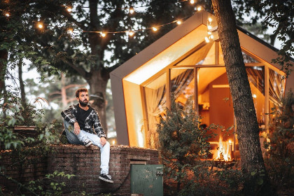 006 Vakantiehuisje voor 1 persoon op vakantiepark de Zanding in Otterlo midden op de Veluwe