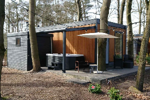 Luxe 2 persoons Tiny House met bubbelbad op de Veluwe nabij Uddel