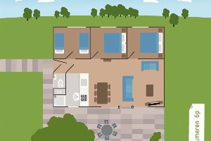 2   6 persoons bungalow Zeumeren