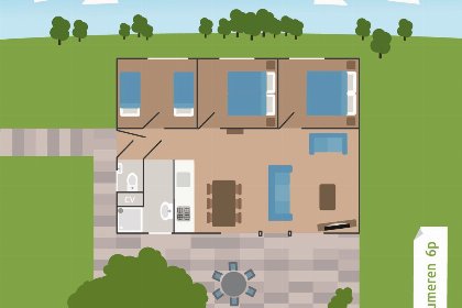 009 Bungalow Zeumeren | 6 personen