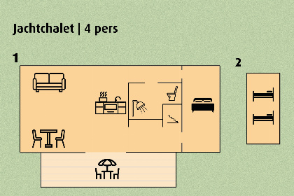 017 Jachtchalet | 2   4 pers