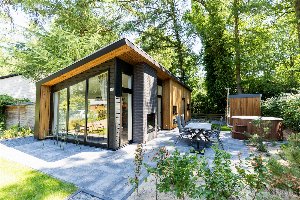 Bos Lodge 55 Eco 4 personen met Hottub of Jacuzzi en Sauna