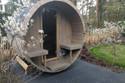 012 Bos Lodge 75 Eco 6 personen met Hottub en Sauna