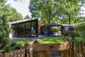 Bos Lodge 75 Eco 6 personen met Sauna