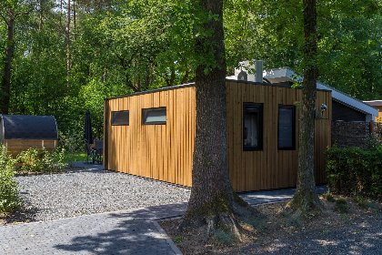 004 Bos Lodge 75 Eco 6 personen met Sauna