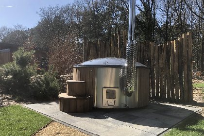 008 Heide Lodge Eco 6 personen met Hottub en Sauna