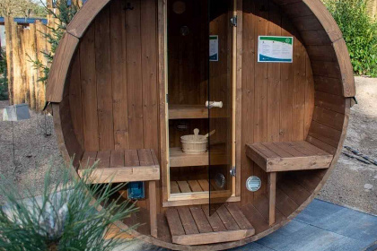 003 Sfeervolle 4 persoons vakantiewoning met sauna en hottub of bubbelbad op de Veluwe