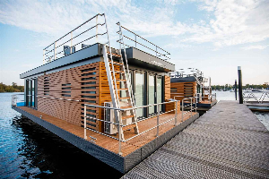 House boat voor 4 personen op vakantiepark Leukermeer in Well