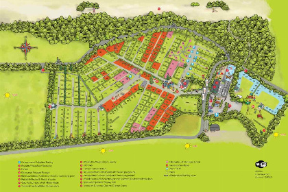 016 Compact 5 persoons chalet op een recreatiepark in Noord Brabant