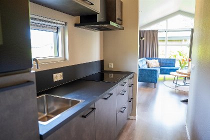 004 Wood Lodge Waterzicht met Hottub | 4 personen