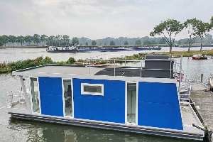 Knusse 4 persoons waterlodge in een Jachthaven, dichtbij Amsterdam