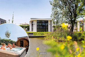 Chalet voor 6 personen met sauna en bubbelbad op vakantiepark Westerkogge