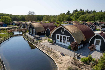 013 Moderne 6 persoons vakantiehuis gelegen aan het veld in de bossen nabij Giethoorn