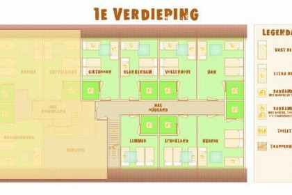 007 Comfortabele groepsaccommodatie voor 34 personen nabij Blokzijl