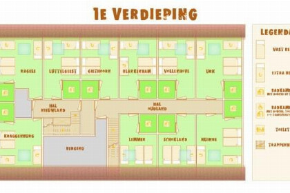 018 Landelijk gelegen groepsaccommodatie voor 56 personen vlakbij Blokzijl