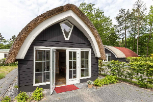 Luxe 4 persoons cottage op familiepark in het bos en nabij de Weerribben